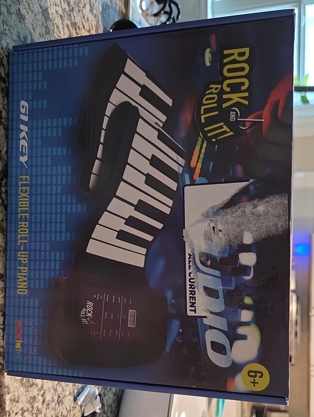 61-Key Flexible Roll-Up Piano Keyboard - Black